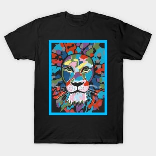 MAJESTIC Lion Painting T-Shirt